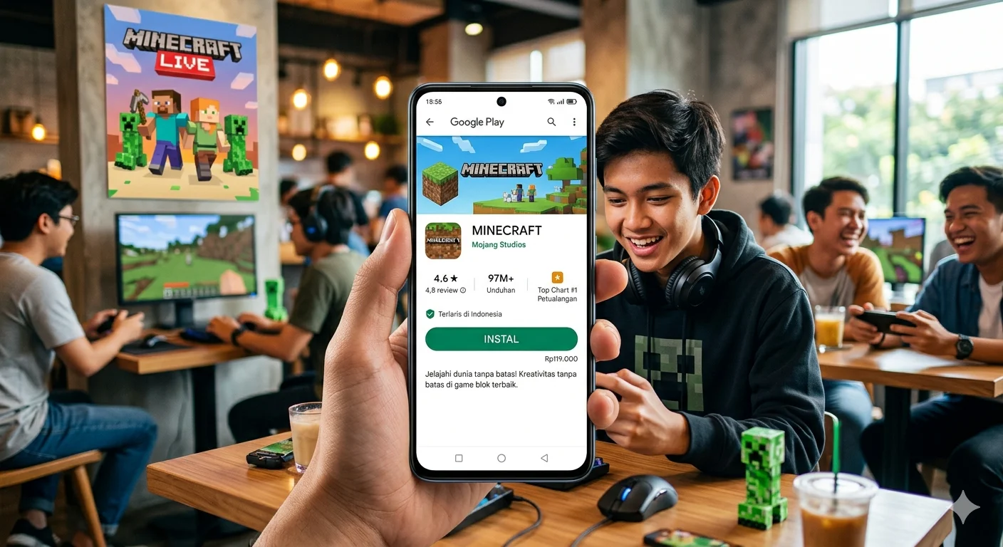 Minecraft di Play Store Tetap Ramai